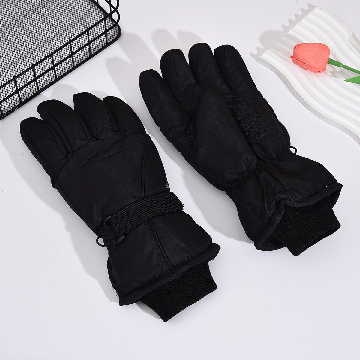 Touch Screen Gloves - ファッション防風スキーグローブ、滑り止め防水ウィンターグローブ、厚手の防寒タッチスクリーングローブ、ウィンタースポーツ用