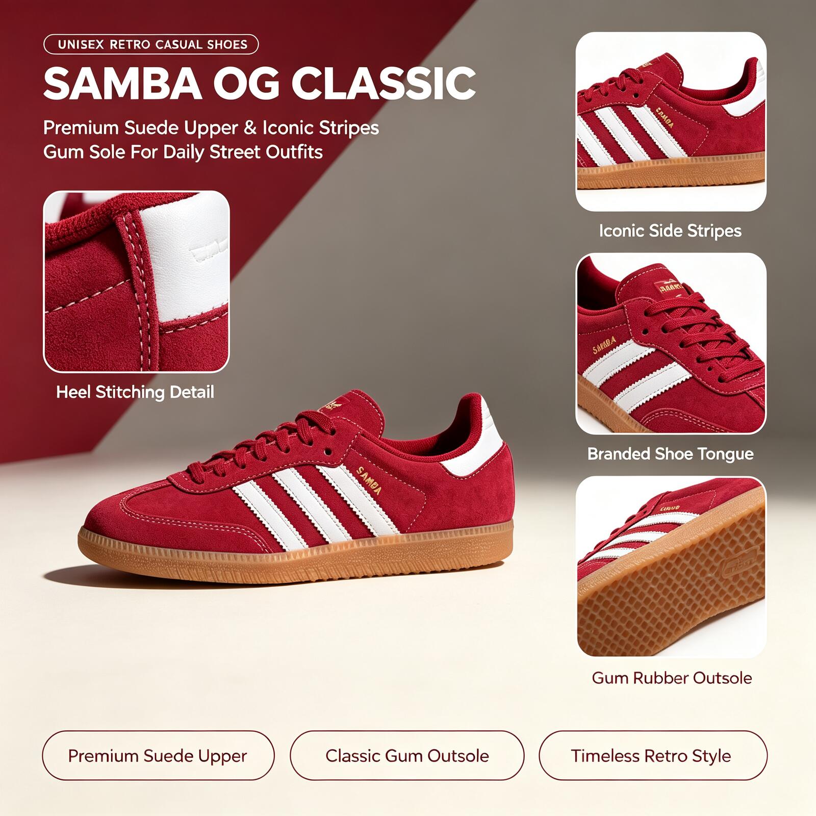 Adidas Shoes Samba - アディダス公式正規品 SAMBA OG KJ2788 ロートップ ドイツ軍トレーナー