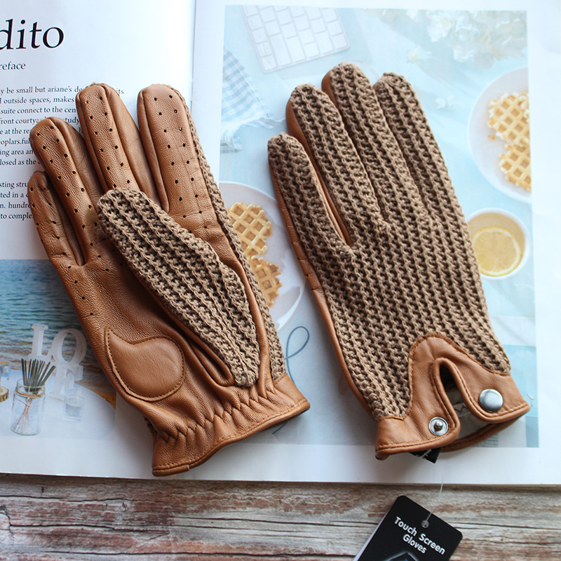 高品質の新作レザーメンズドライビンググローブ、滑り止め、タッ - Touch Screen Gloves のレビューと価格