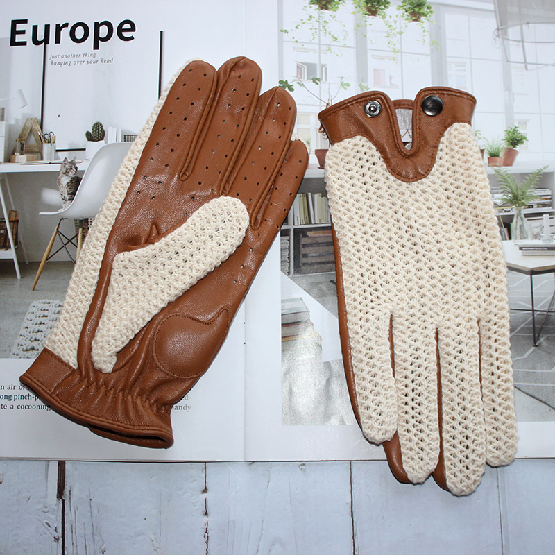 高品質の新作レザーメンズドライビンググローブ、滑り止め、タッ - Touch Screen Gloves のレビューと価格