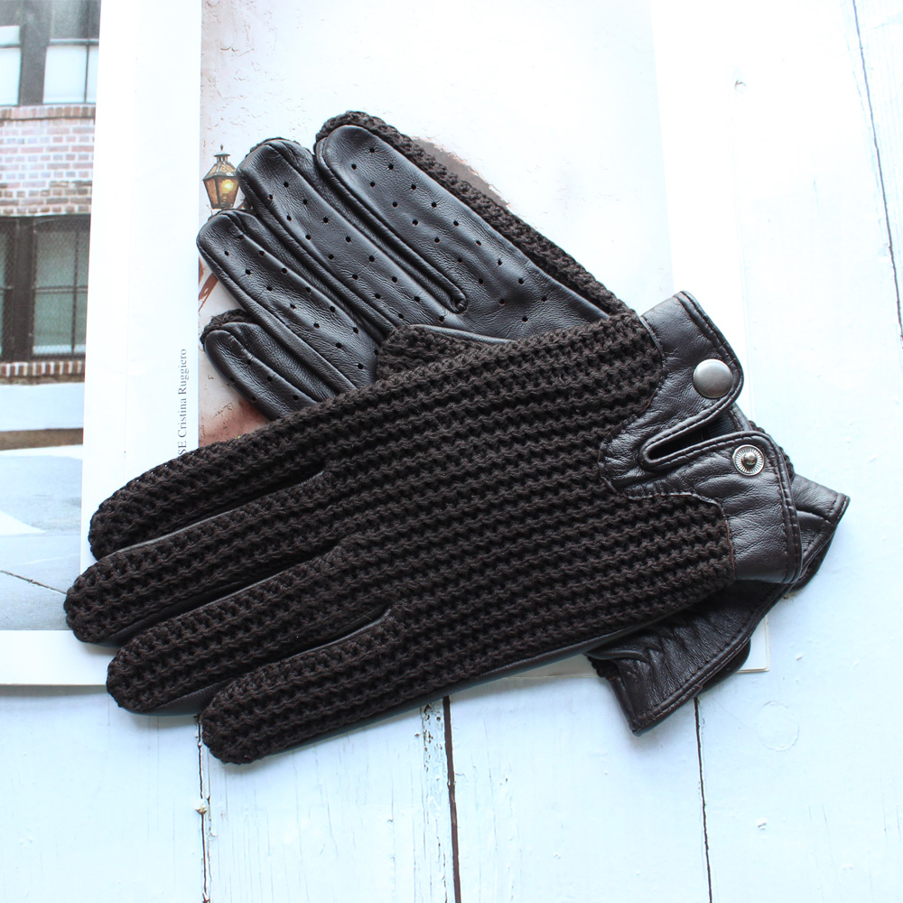 高品質の新作レザーメンズドライビンググローブ、滑り止め、タッ - Touch Screen Gloves のレビューと価格