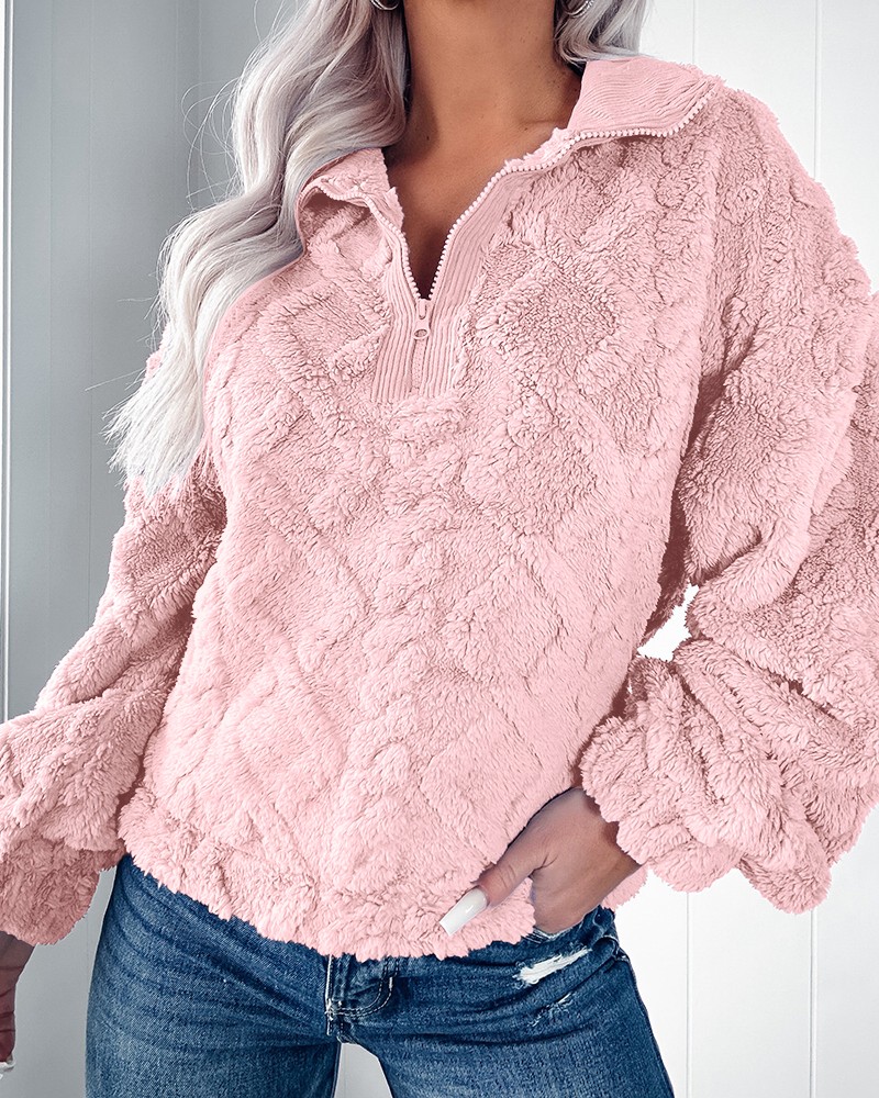 レディース シェルパフリース プルオーバー ハーフジップ ス - Sherpa Hoodie Fleece のレビューと価格