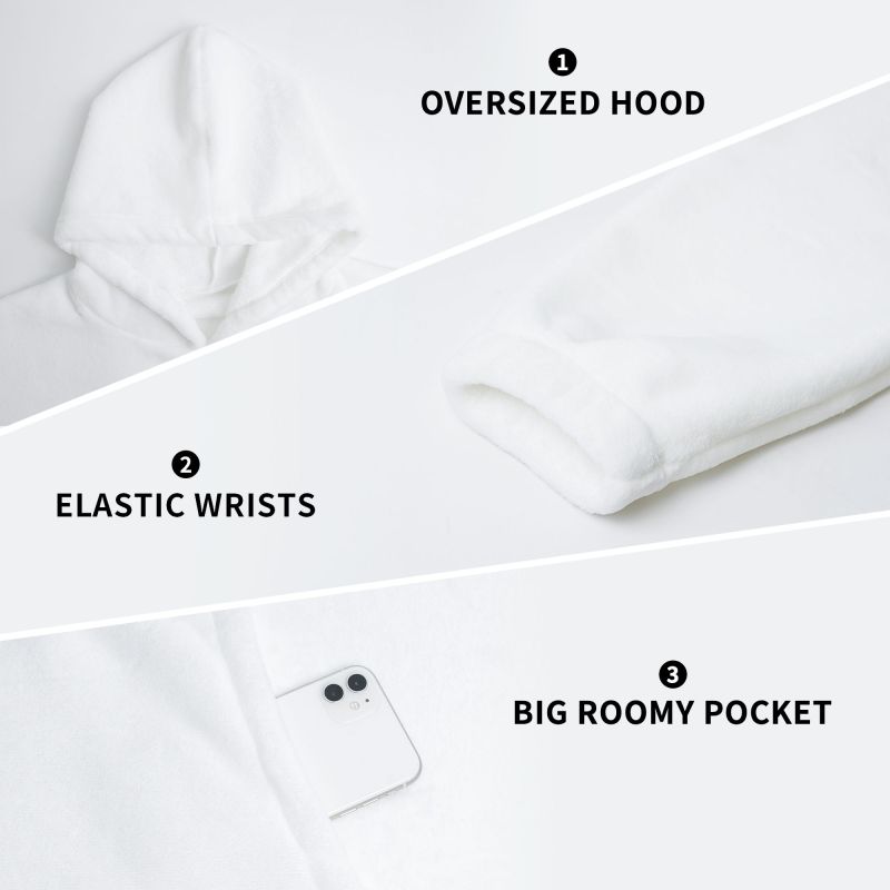 ゼブラ柄プリントウェアラブルブランケットフーディー レディー - Sherpa Hoodie Fleece のレビューと価格