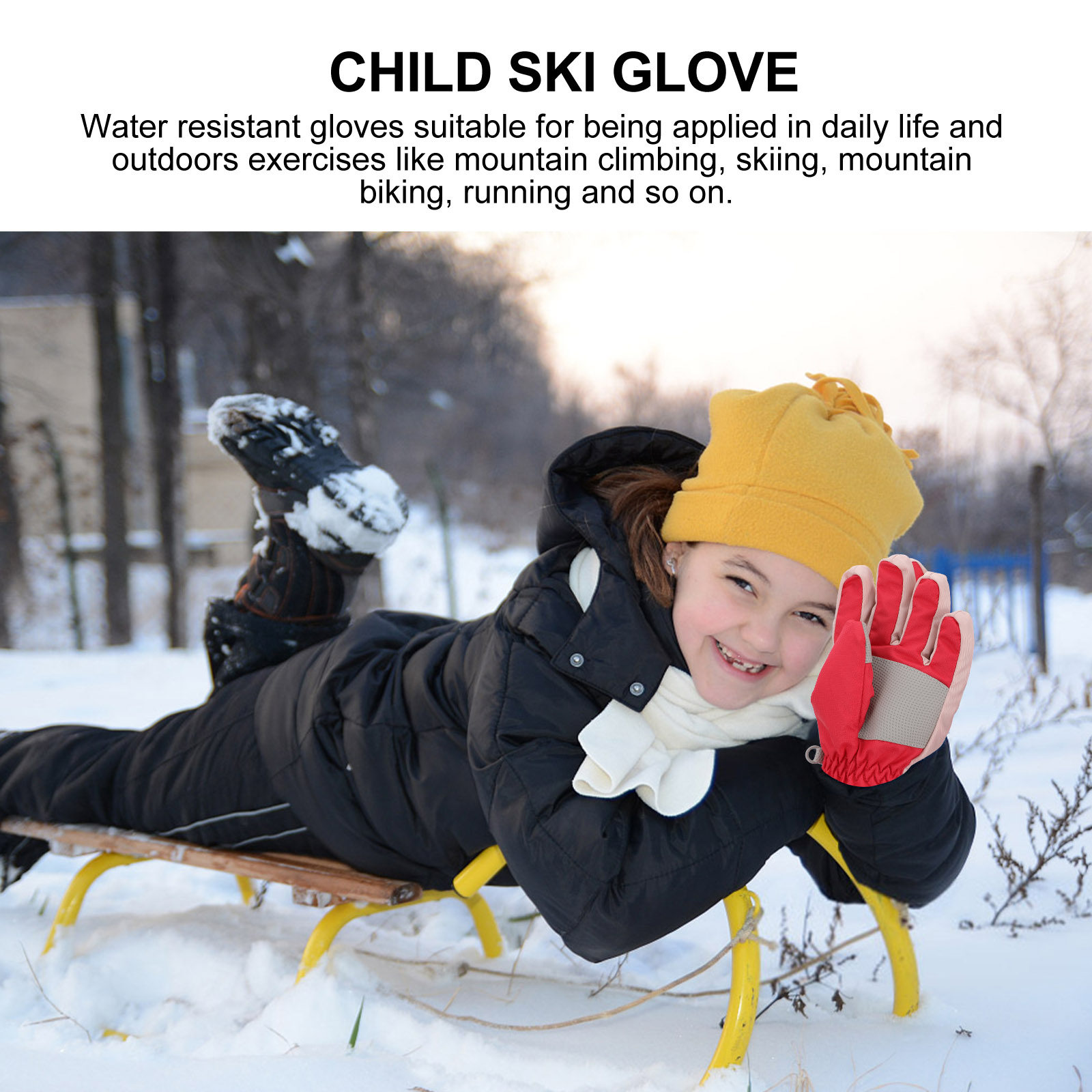 1組の子供用スキーグローブ 防水 防風 保温性 高い柔らかさ - Snow Glove Insulated のレビューと価格