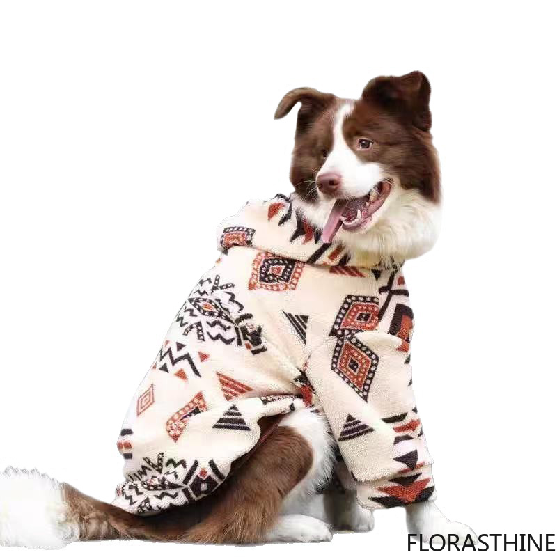 フード付き犬用コート 冬用 暖かい 厚手 パーカー 中型・大 - Sherpa Hoodie Fleece のレビューと価格