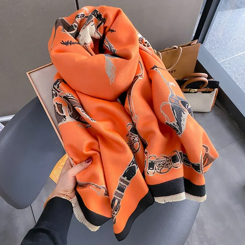 2024 高級暖かいパシュミナショール女性スカーフ厚い冬旅行 - Cashmere Pashmina Wrap のレビューと価格